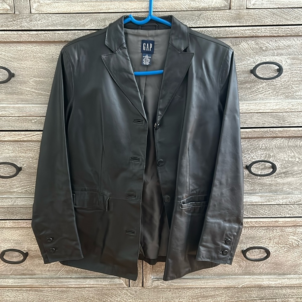 Genuine leather Gap Blazer